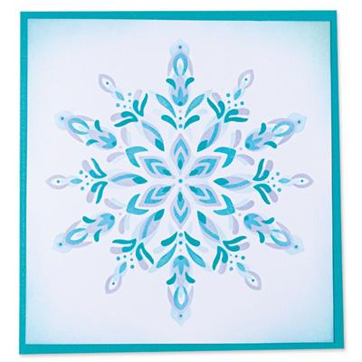Sizzix • layered stencils snowflake 4stuks