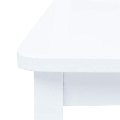 Eetkamerstoelen 4 st massief rubberwood wit - thumbnail