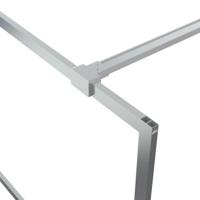 Inloopdouchewand 80x195 cm transparant ESG-glas zilverkleurig - thumbnail