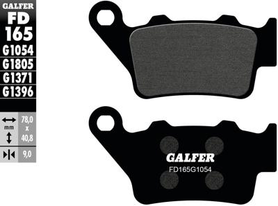 GALFER remblokken "fd165" brake pad fd165 g1054 organic
