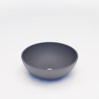 Waskom BWS Dorn 40X40X15cm Rond Solid Lei Grijs Mat - thumbnail