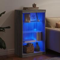 Dressoir met LED-verlichting 60,5x37x100 cm grijs sonoma eiken - thumbnail