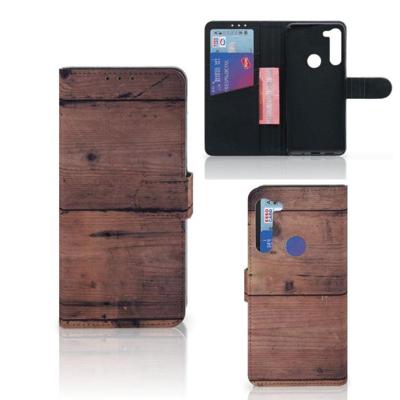 Motorola G8 Power | Book Style Case | Old Wood
