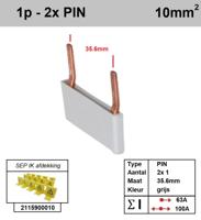 SEP Verdeelkam 1f pin 2 mod 36mm grijs P01102G00 - thumbnail