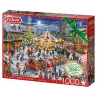 Falcon de luxe Falcon The Christmas Carousel 2x 1000 stukjes - Legpuzzel voor Volwassenen - thumbnail