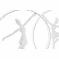 Decoratieve figuren DKD Home Decor 23 x 9 x 33 cm Wit Balletdanseres (2 Stuks) - thumbnail
