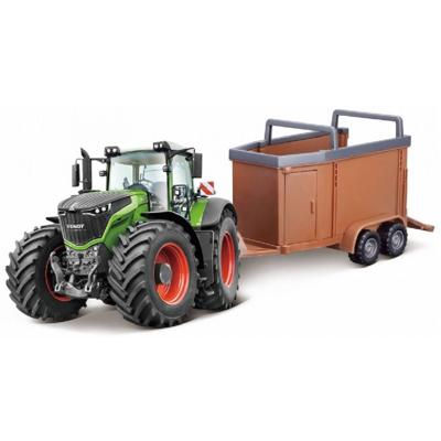 Bburago Tractor Met Veetransport Fendt 1000 Vario 32 X 11 Cm