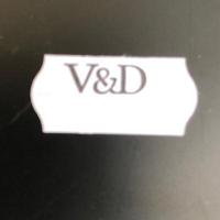 Etiket 2612 wit permanent V&D - thumbnail