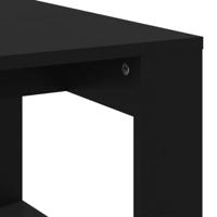 Salontafel 102x50x35 cm bewerkt hout zwart - thumbnail