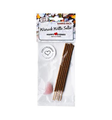 Zakje geluk wierook witte salie mini