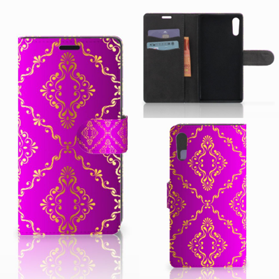 Wallet Case Sony Xperia XZ | Sony Xperia XZs Barok Roze Wallet Case Sony Xperia XZ | Sony Xperia XZs Barok Roze