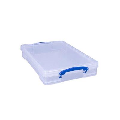 Opbergbox ru 10ltr 520x340x85mm transp wit Opbergbox ru 10ltr 520x340x85mm transp wit