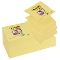 Zelfklevende briefjes Post-it CANARY YELLOW Geel 7,6 x 7,6 cm 12 Onderdelen 76 x 76 mm - thumbnail