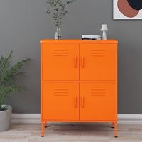 VidaXL Opbergkast 80x35x101,5 cm staal oranje - thumbnail