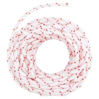 VidaXL Trekkoord startkoord wit en rood ø4 mm 10 m nylon - thumbnail
