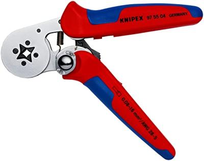 Knipex PreciForce® krimptang | Meer-componentengrepen | Gebruineerd | Lengte 220 mm | Zelfbedieningskaart/blister - 97 55 04 SB Knipex PreciForce® krimptang | Meer-componentengrepen | Gebruineerd | Lengte 220 mm | Zelfbedieningskaart/blister - 97 55 04 SB