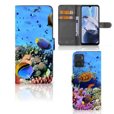 Motorola Moto E22 | E22i | Telefoonhoesje | Met pasjeshouder | Vissen