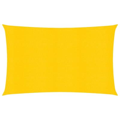 VidaXL Zonnezeil 160 g/m² 2x4 m hdpe geel