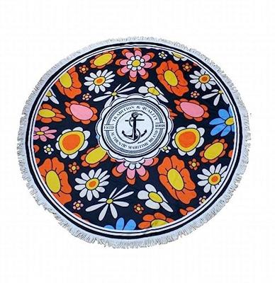 Strandlaken Rond polyester - diameter 150cm - MARITIME