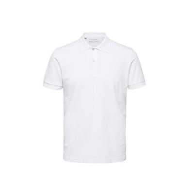 SELECTED HOMME regular fit polo SLHNEO van biologisch katoen wit SELECTED HOMME regular fit polo SLHNEO van biologisch katoen wit