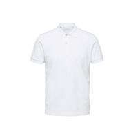 SELECTED HOMME regular fit polo SLHNEO van biologisch katoen wit - thumbnail
