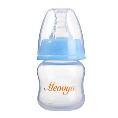 60ml Food Grade kunststof Mini drank fles lek bewijs schattig Nursing fles met tepel voor Baby(Blue)