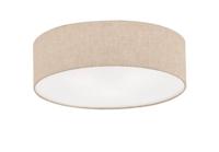 Fischer & Honsel Ø 60cm plafondlampThor met zandkleur linnen - 20913 - thumbnail