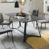 Artistiq Eettafel 'Matias' 180 x 90cm, kleur Zwart - thumbnail