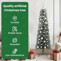 VidaXL Kunstkerstboom met 150 led groen 150 cm pvc en plastic en staal - thumbnail