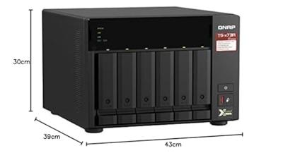 Netwerkopslag NAS Qnap TS-673A Quad Core Zwart