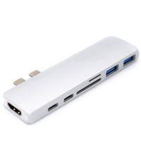 Caruba D150971 USB 3.0 Interface-Hub (Gen 1) Type-C 500 Mbit/s White - thumbnail