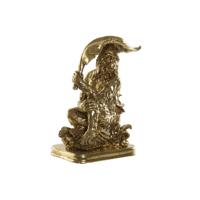Decoratieve figuren DKD Home Decor Gouden Koloniaal Aap Blad van een plant 16,5 x 10,6 x 22,5 cm - thumbnail