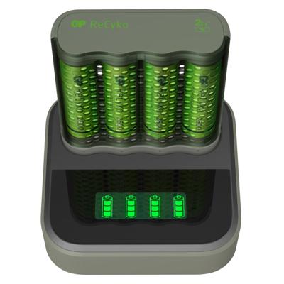 GP ReCyko Speed Charger M451 (USB) met laadstation D451 incl. 4x AA NiMH batterijen 2600mAh