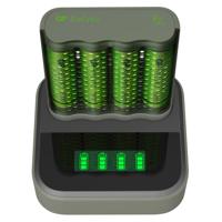 GP ReCyko Speed Charger M451 (USB) met laadstation D451 incl. 4x AA NiMH batterijen 2600mAh - thumbnail