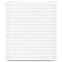 Plantenbak 60x60x72 cm massief grenenhout wit - thumbnail