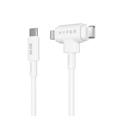 USB-C-kabel Hyper HyperJuice Wit 1,5 m - thumbnail