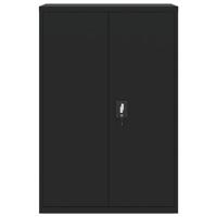 Archiefkast 90x40x140 cm staal zwart - thumbnail
