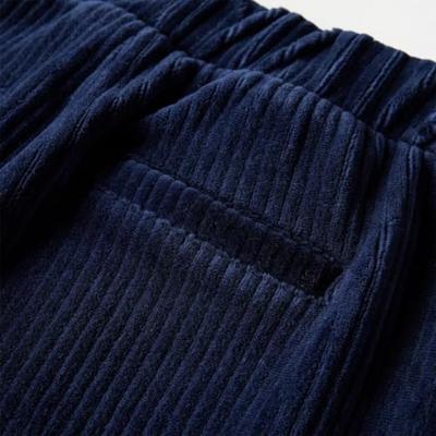 VidaXL Kinderbroek 116 ribfluweel marineblauw