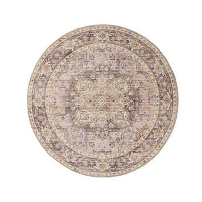 Heritaged Rond Vintage buitenkleed - Valenca Fino paars|roze - 230 cm