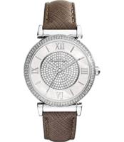Horlogeband Michael Kors MK2377 Leder Grijs 18mm - thumbnail