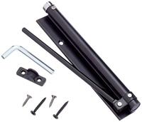 Deursluiter Micel MC02 NE m57202 Veer Zwart Aluminium 20 x 3 cm - thumbnail