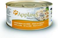 APPLAWS Chicken breast with cheese - nat kattenvoer - 70g - thumbnail