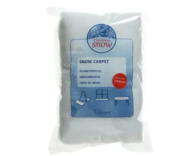 Sneeuwdeken pes l120b80h1 cm wit kerst Decoris - Decoris Sneeuwdeken pes l120b80h1 cm wit kerst Decoris - Decoris