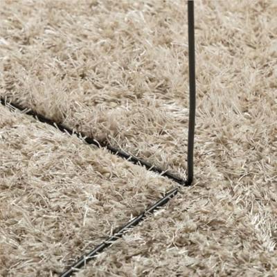 Vloerkleed hoogpolig glanzend 80 cm beige - thumbnail