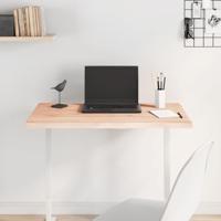 Bureaublad 80x50x2 cm onbehandeld massief eikenhout - thumbnail