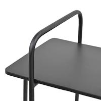 Urban Interiors Bijzettafel 'Easy' Met Tijdschriftenrek, 28 x 37cm, kleur Mat Zwart - thumbnail