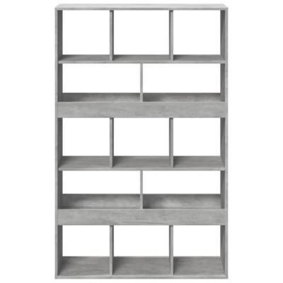 Boekenkast 100x33x156,5 cm bewerkt hout betongrijs