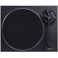 Reloop Turn 2 - Riemaangedreven analoge HiFi draaitafel (33/45 RPM) met rechte toonarm, Ortofon OM10 cartridge systeem, gegoten aluminium plateau met chromen rand, zwart - thumbnail