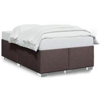 Bedframe zonder matras 120x190 cm stof donkerbruin - thumbnail