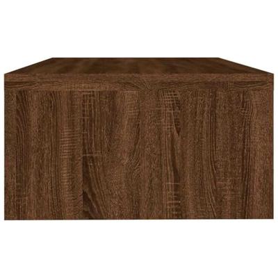 Monitorstandaard 42x24x13 cm bewerkt hout bruineikenkleurig - thumbnail